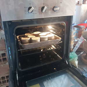 Contenido de humedad con horno para secado