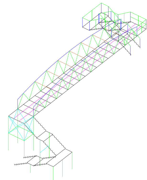 Dibujo Pasarela Metalica
